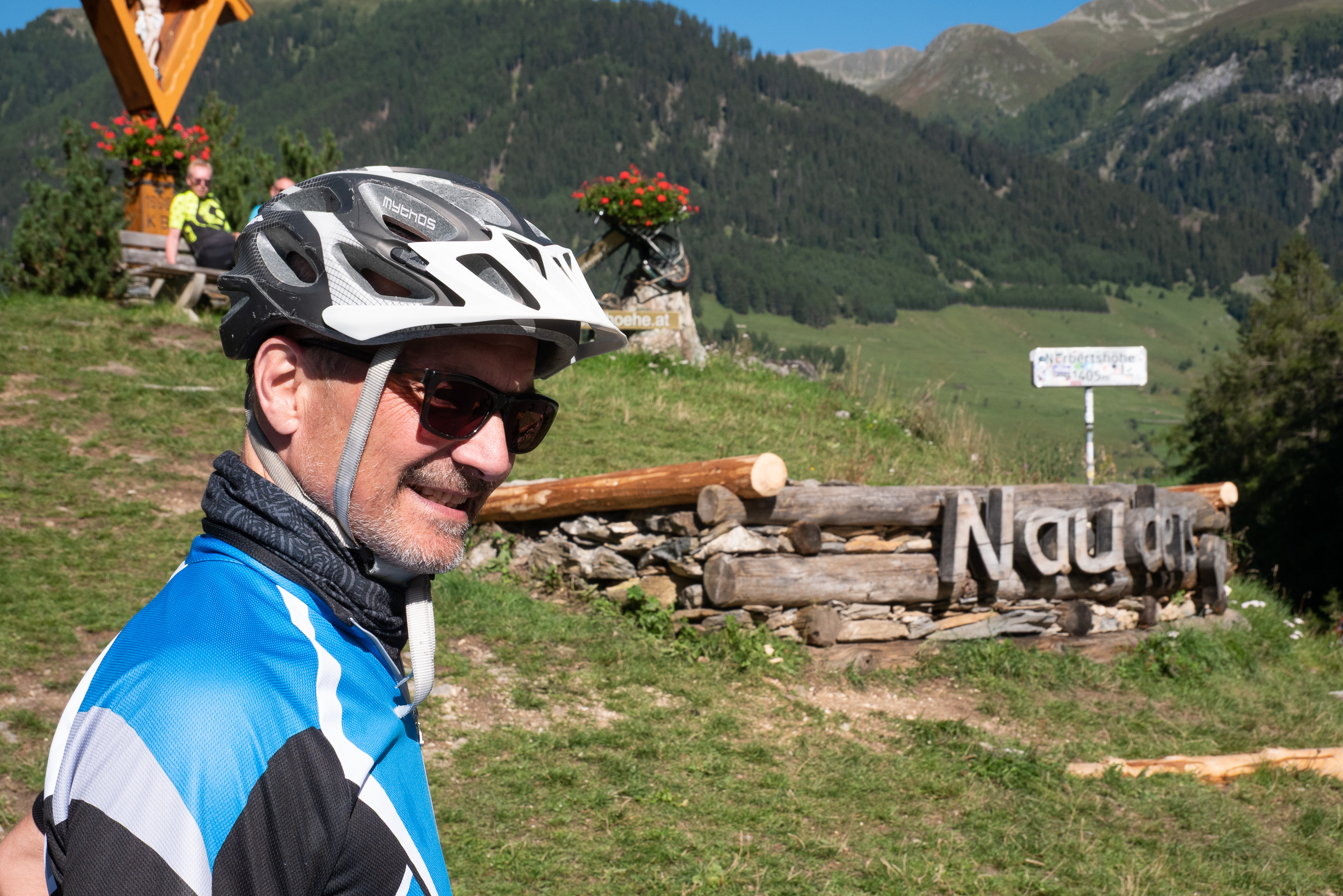 Geschafft – an der Norbertshöhe (1405 m) über Nauders